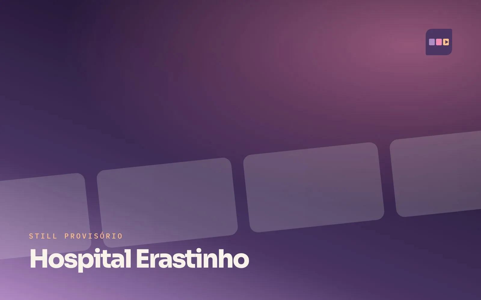 Still provisório do filme Um dia no Erastinho, para Hospital Erastinho